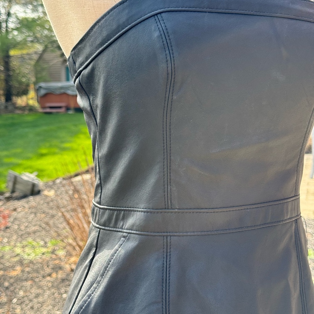 ABERCROMBIE & FITCH PLEATHER DRESS - Picture 2 of 4